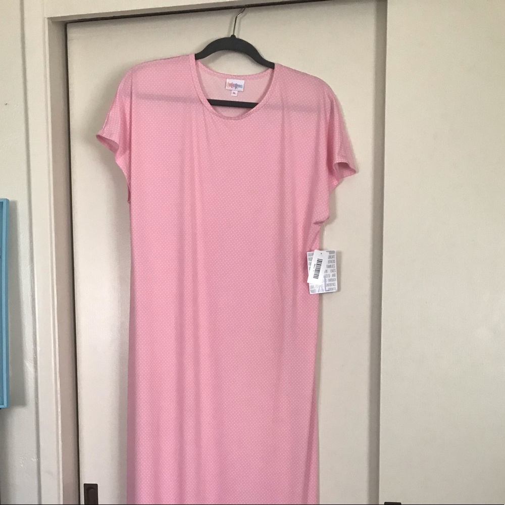 Lularoe Pink Maria Dress size XL
